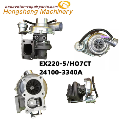 Isuzu H07CT EX220-5 Excavator Turbocharger Mesin H07CT H07C-TD 24100-3340A