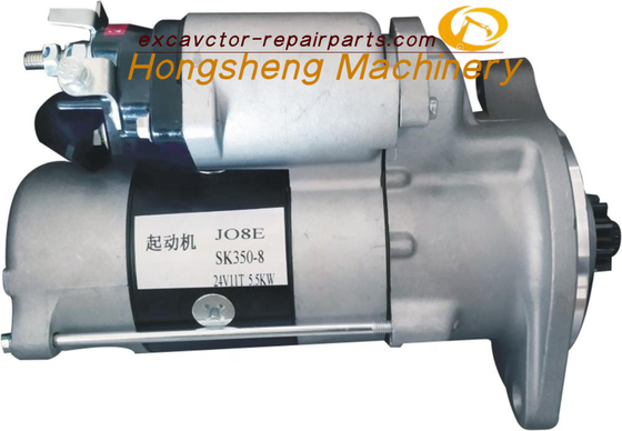 28100-2892AS K350-8 Kobelco Starter Motor Hino J08E J05E Mesin 24V 11T 5.5KW
